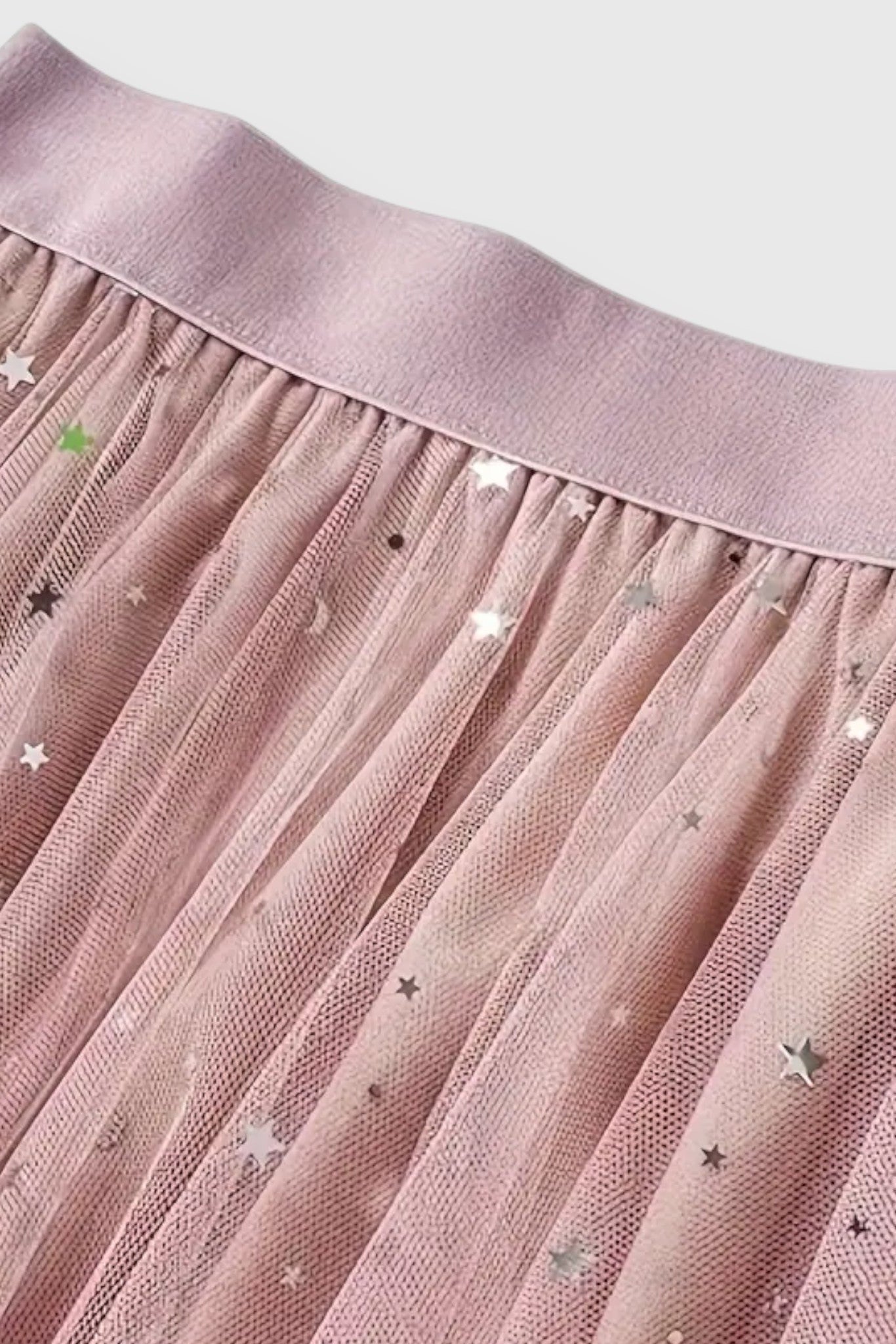 Colette | Falda de Lentejuelas con Dobladillo Fruncido y Cintura Alta