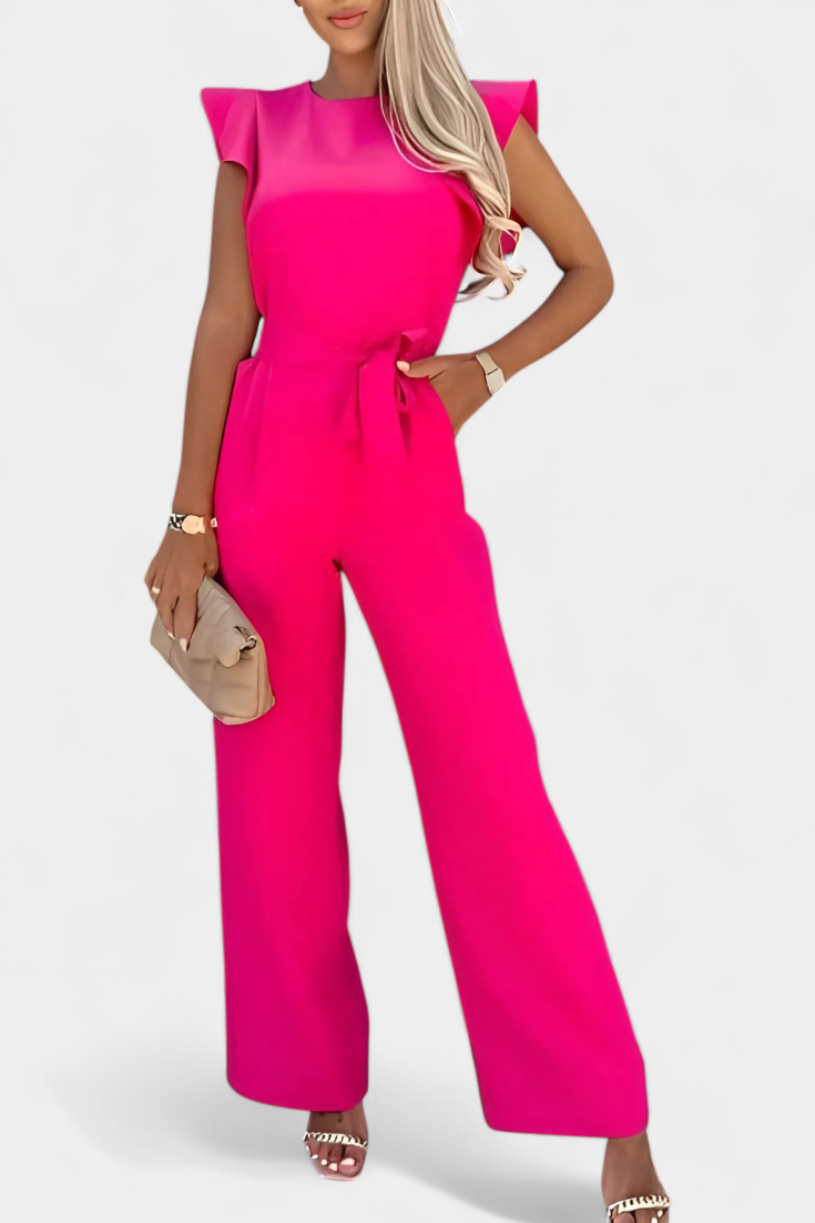 Shalonda | Mono Elegante sin Mangas con Lazo