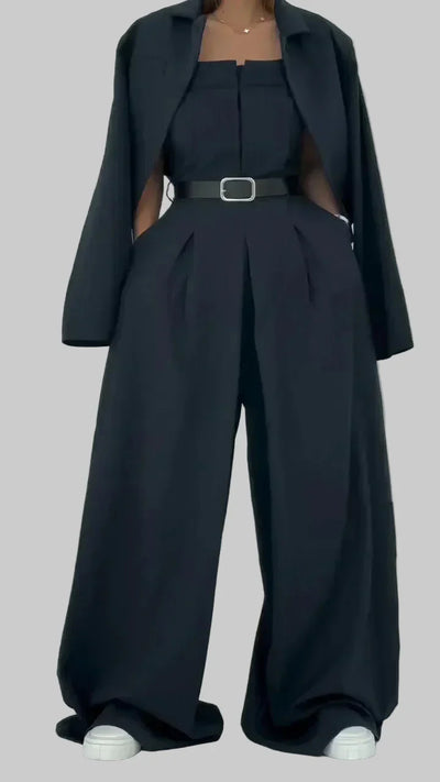 Lidia | Conjunto de Bustier + Chaqueta para Damas – Estilo Elegante y Moderno