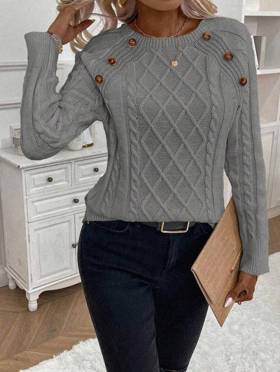 Clara | Jersey de Punto con Botones para Damas