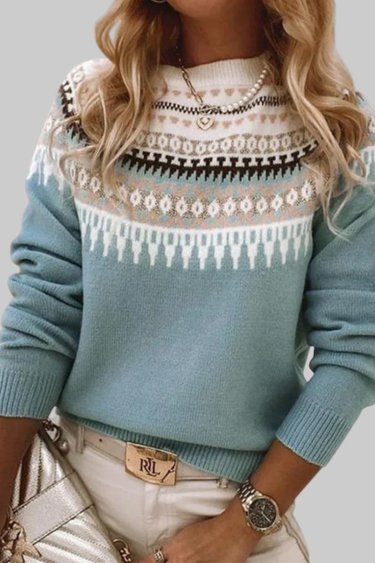 Gemma | Jersey de Cuello Redondo Texturizado