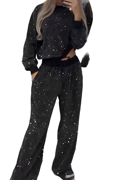 Lysa™ | Elegante conjunto de relajación con lentejuelas