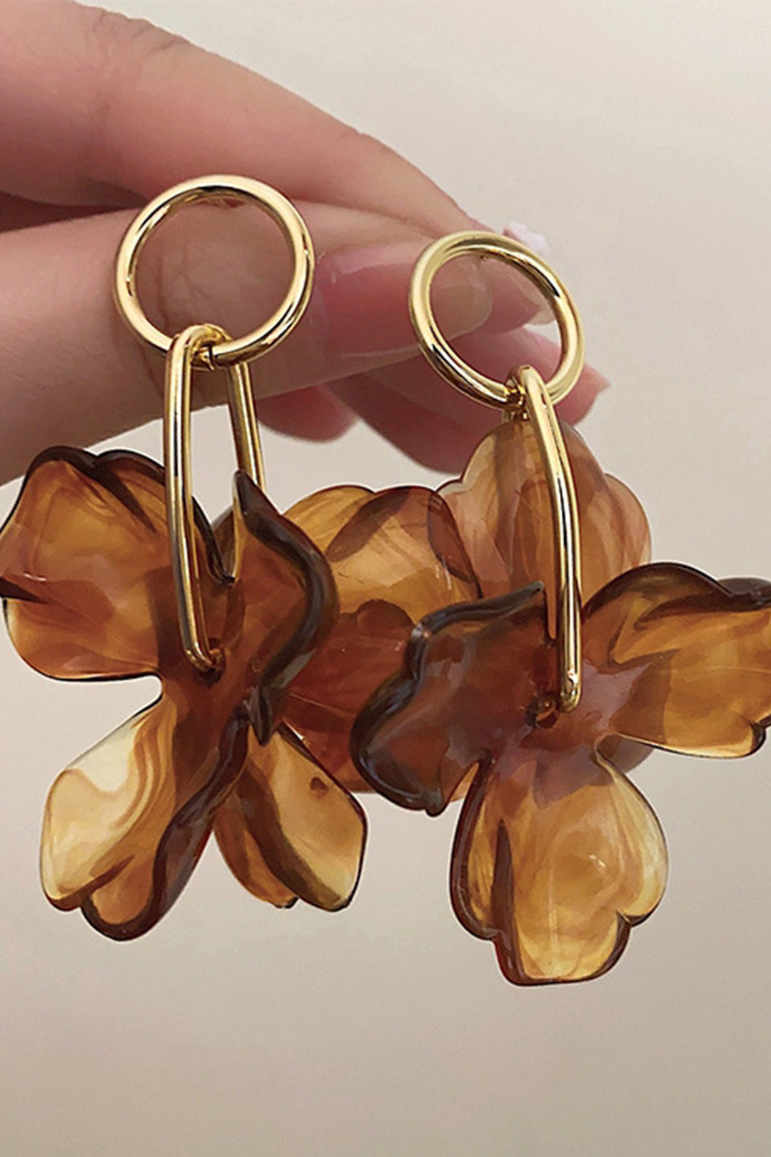 Pendientes con Colgante de Flor