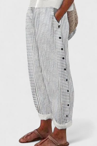 Isoldean | Pantalones Cortos de Verano a Rayas