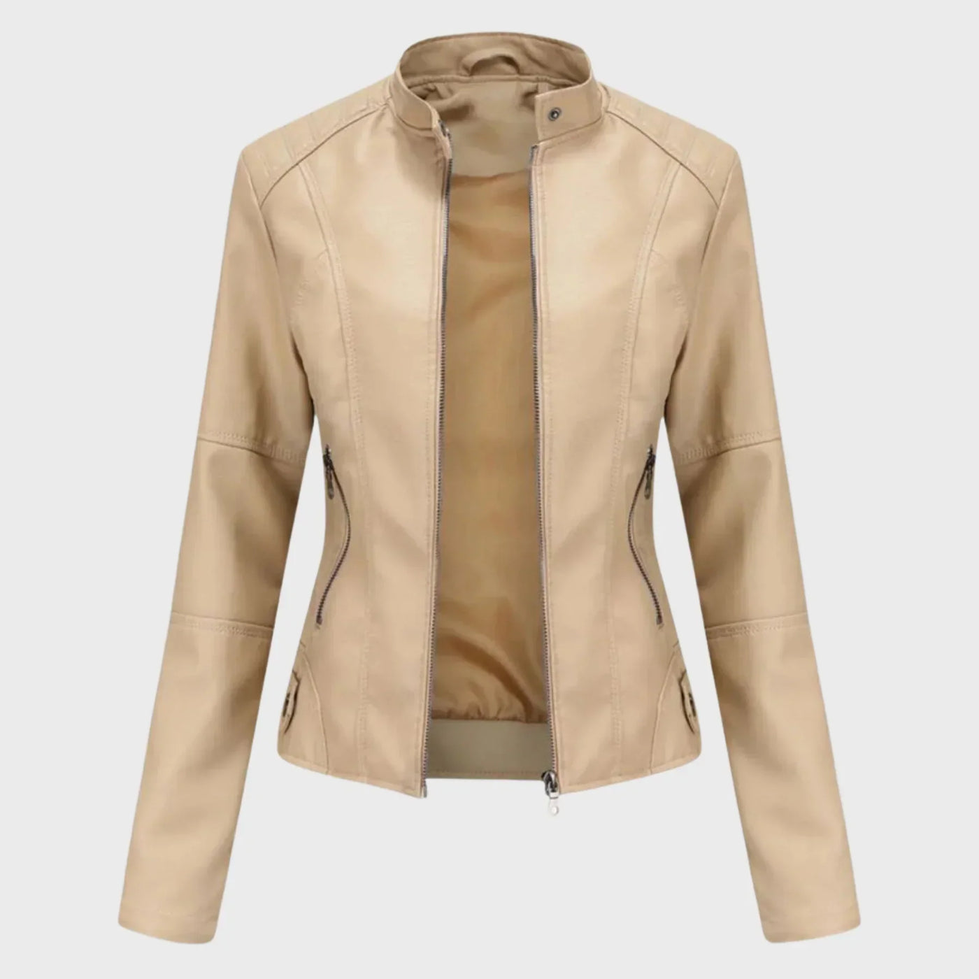 Romina | Chaqueta de Cuero Casual
