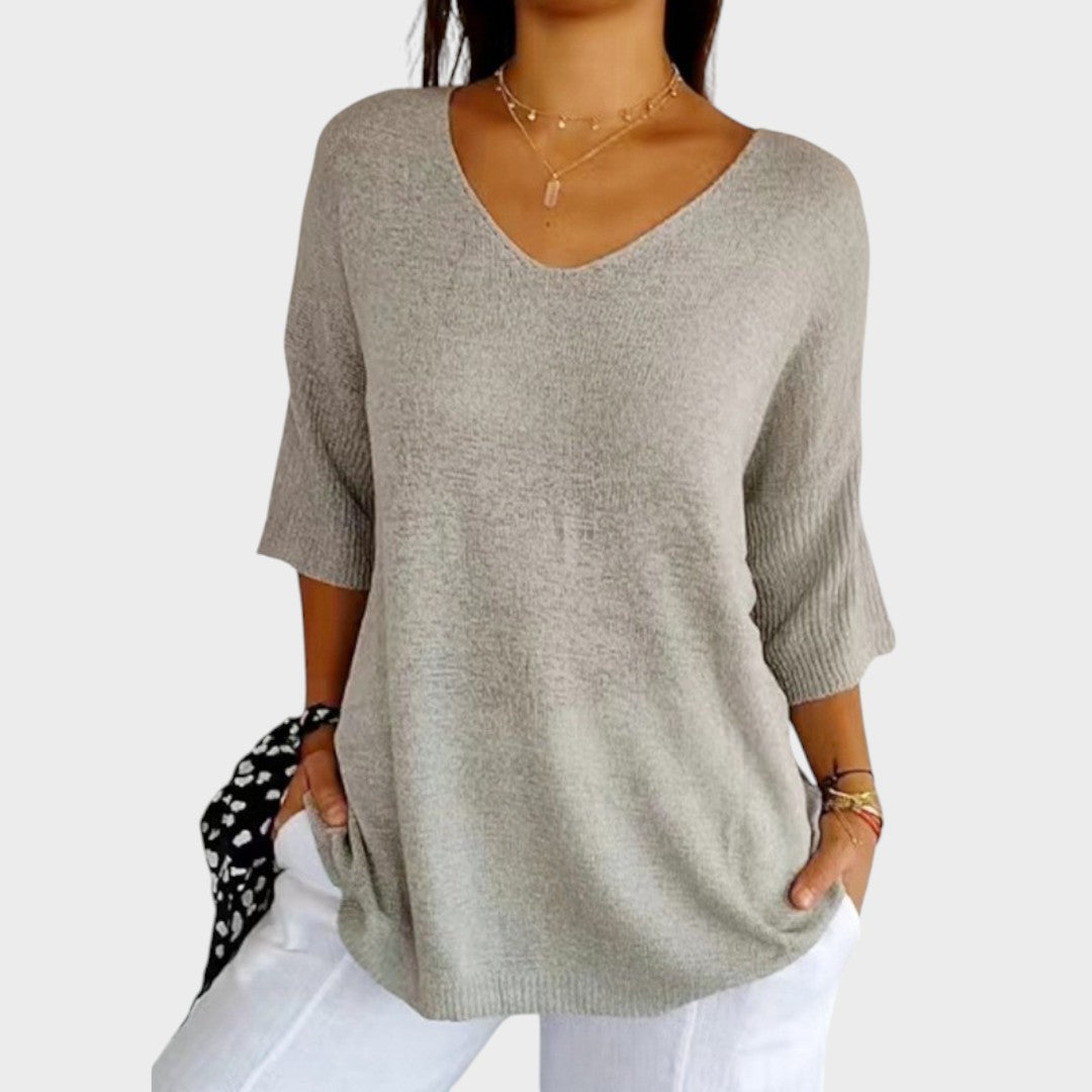 Filipa | Suéter de Cuello En V