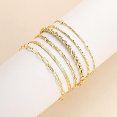 Conjunto de pulseras Isabella | Oro