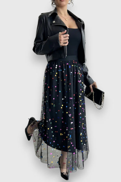 Claire | Falda de Lunares Colorida