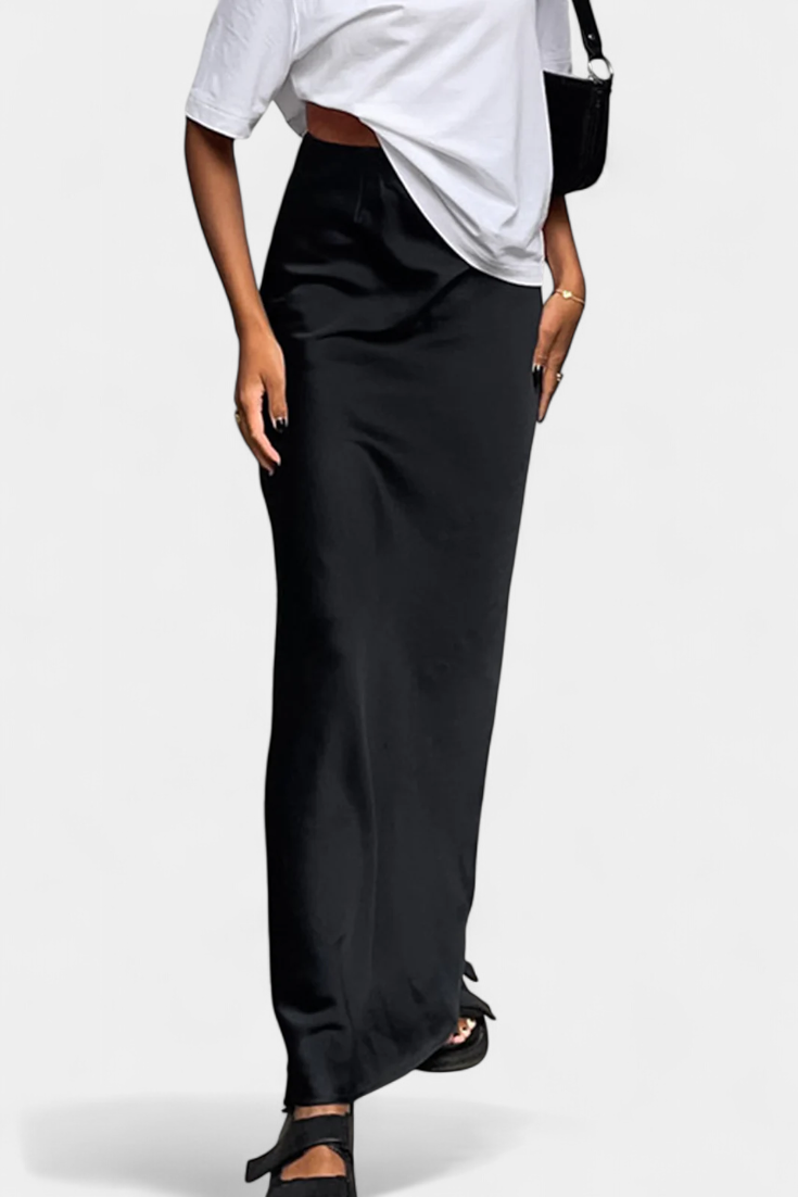 Fable | Falda Maxi Utility de Diseño Liso y Estilo Pulido
