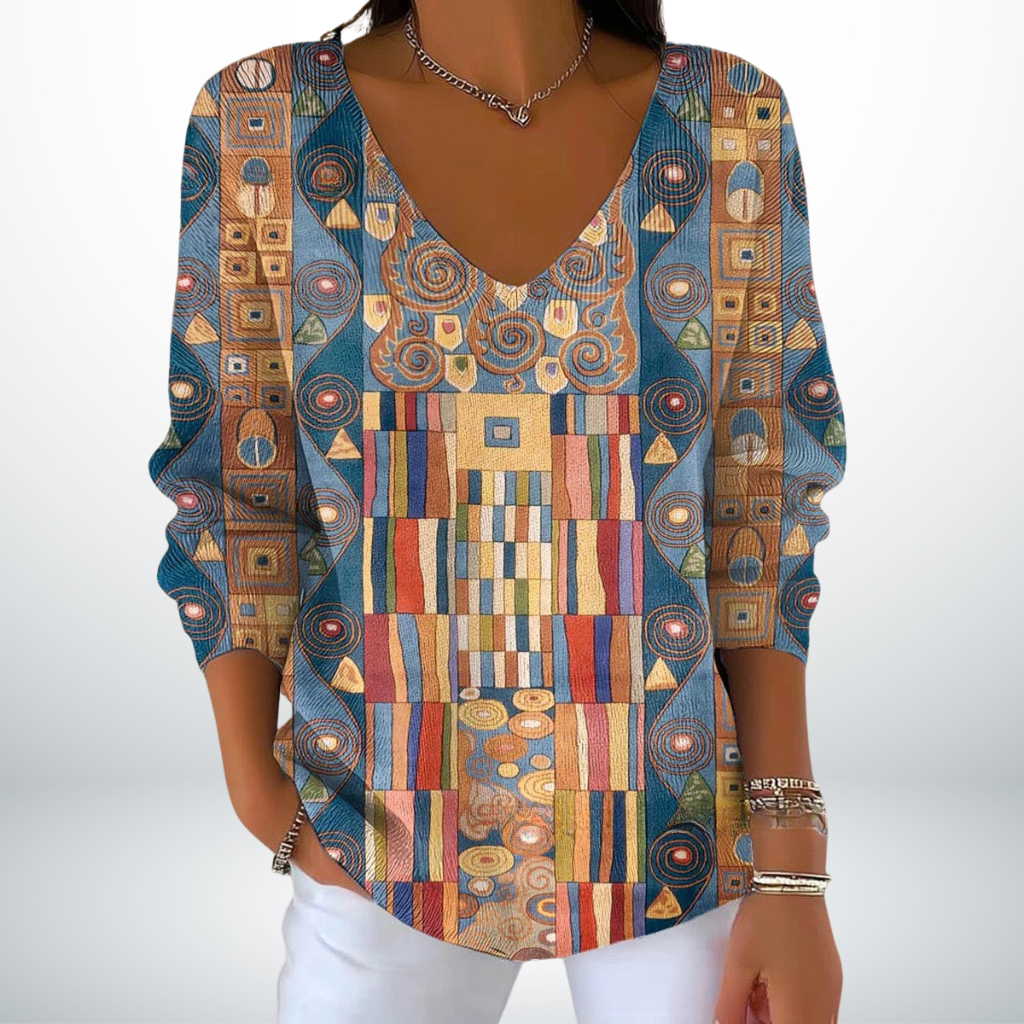 Evelien™ | Elegante Suéter de Punto con Escote en V