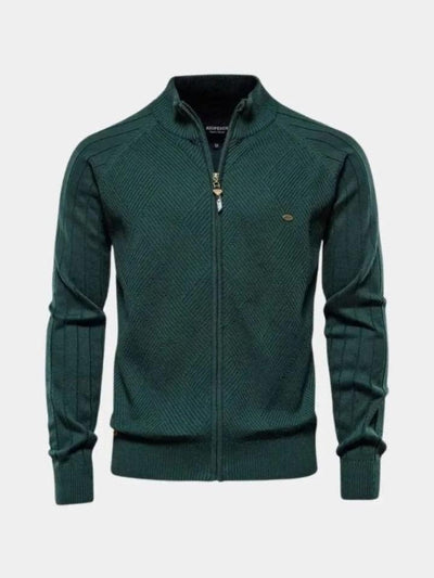 Jacquard™ | Cárdigan de punto con cremallera