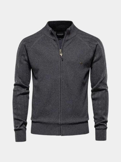 Jacquard™ | Cárdigan de punto con cremallera