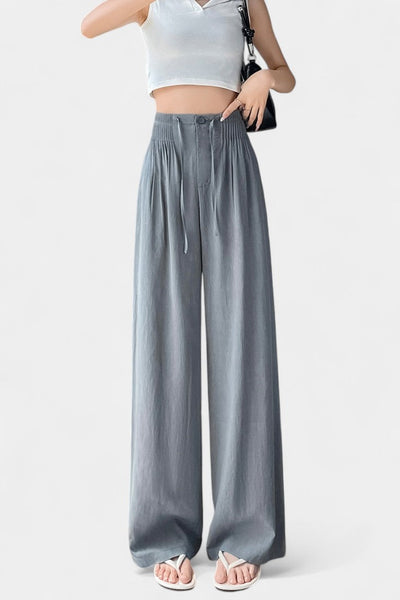 Ilyana | Pantalones de Cintura Alta y Pierna Ancha