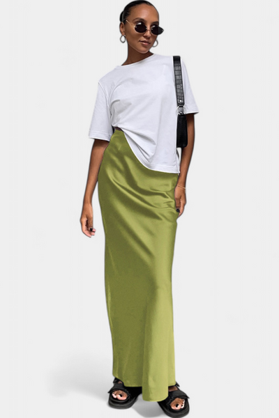 Fable | Falda Maxi Utility de Diseño Liso y Estilo Pulido