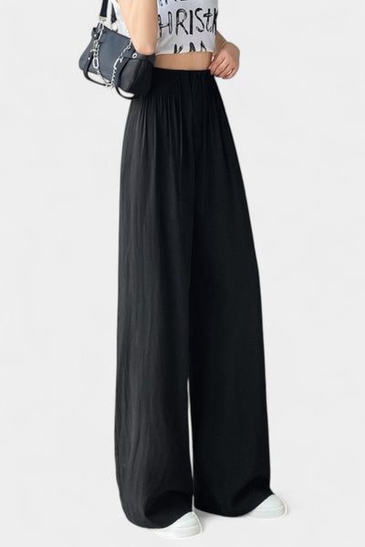 Ilyana | Pantalones de Cintura Alta y Pierna Ancha