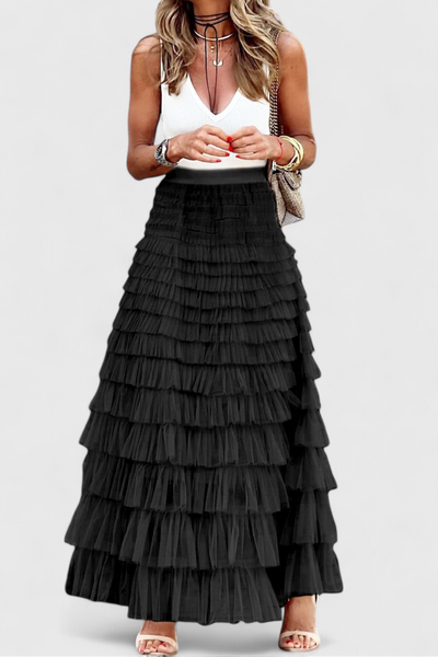 Capucine | Falda Larga de Tul Vintage