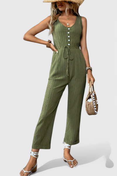 Marisela | Mono Texturizado con Escote en V