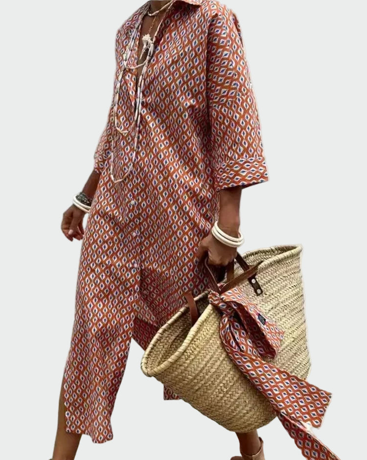 LUREZA | VESTIDO CAMISERO FLUIDO Y ELEGANTE