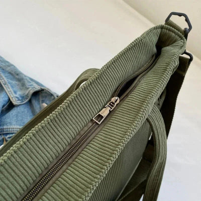 BOLSO TOTE ACANALADO ALMA CON DETALLE DE CUERDA