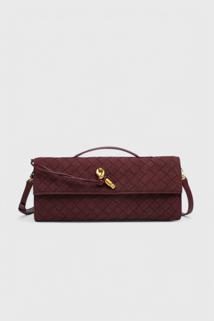 Melanie | Bolso de Hombro Clásico de Ante