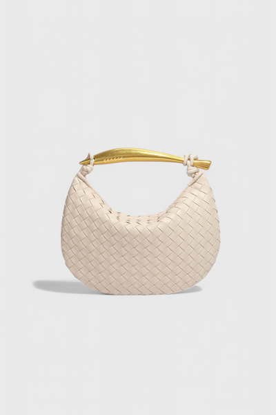 Gerda | Bolso Woven con Asa Dorada