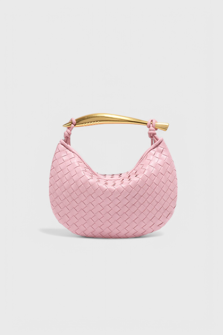 Gerda | Bolso Woven con Asa Dorada