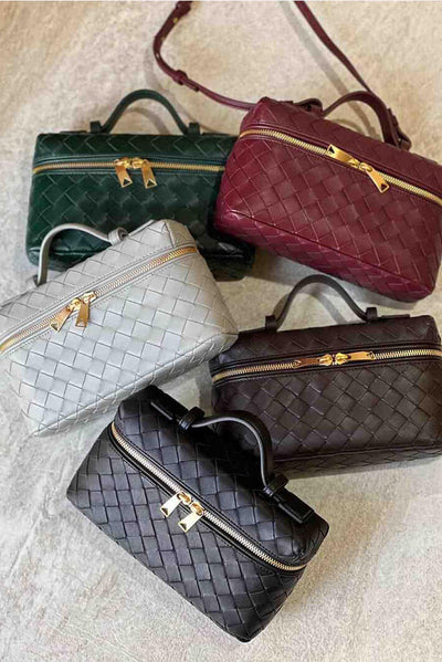 Milla | Bolso Mini Woven con Accesorios Dorados