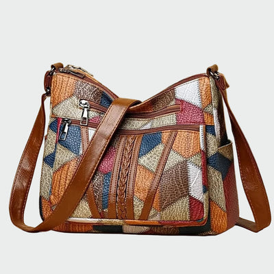 Solara | Bolso de mano de cuero mosaico