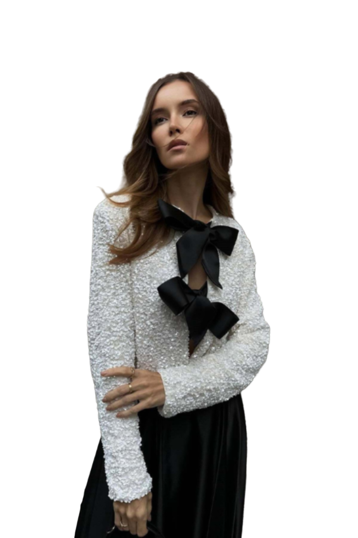 Noria™ | Blusa moderna y chic con acentos de lazo