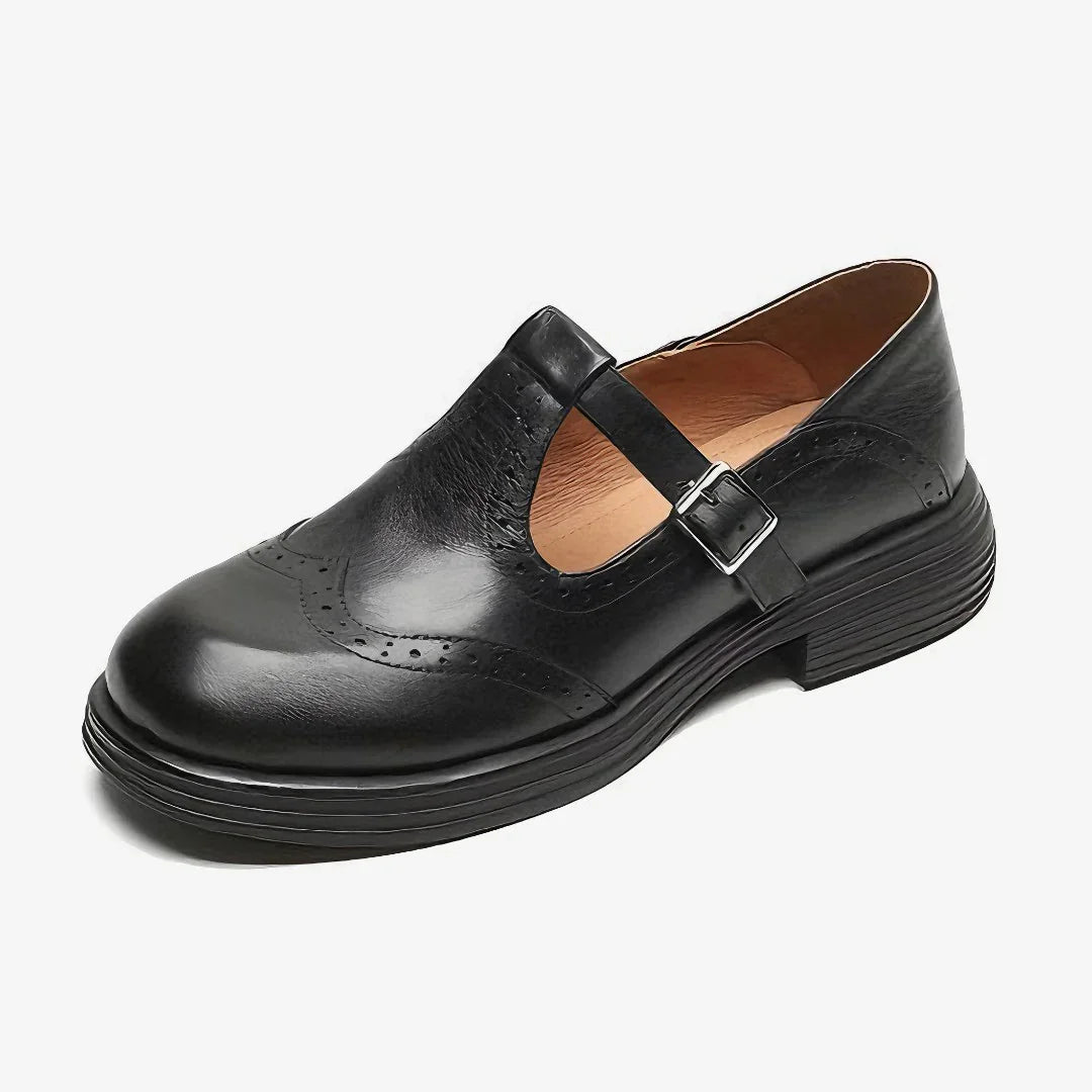VELDA | ELEGANTES MARY JANES DE CUERO