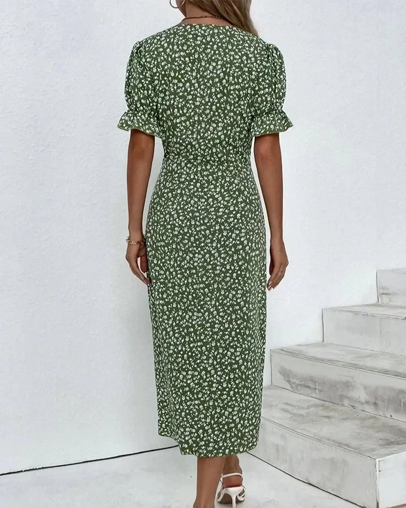 TINE | VESTIDO DE MANGA CORTA FLORAL