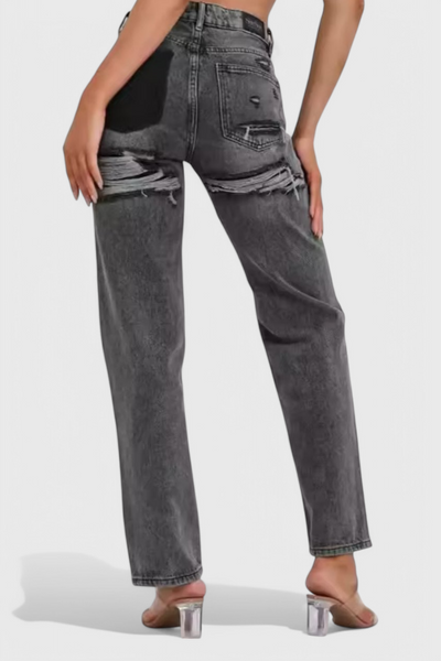 Roxy | Jeans Vintage Desgastados de Cintura Alta