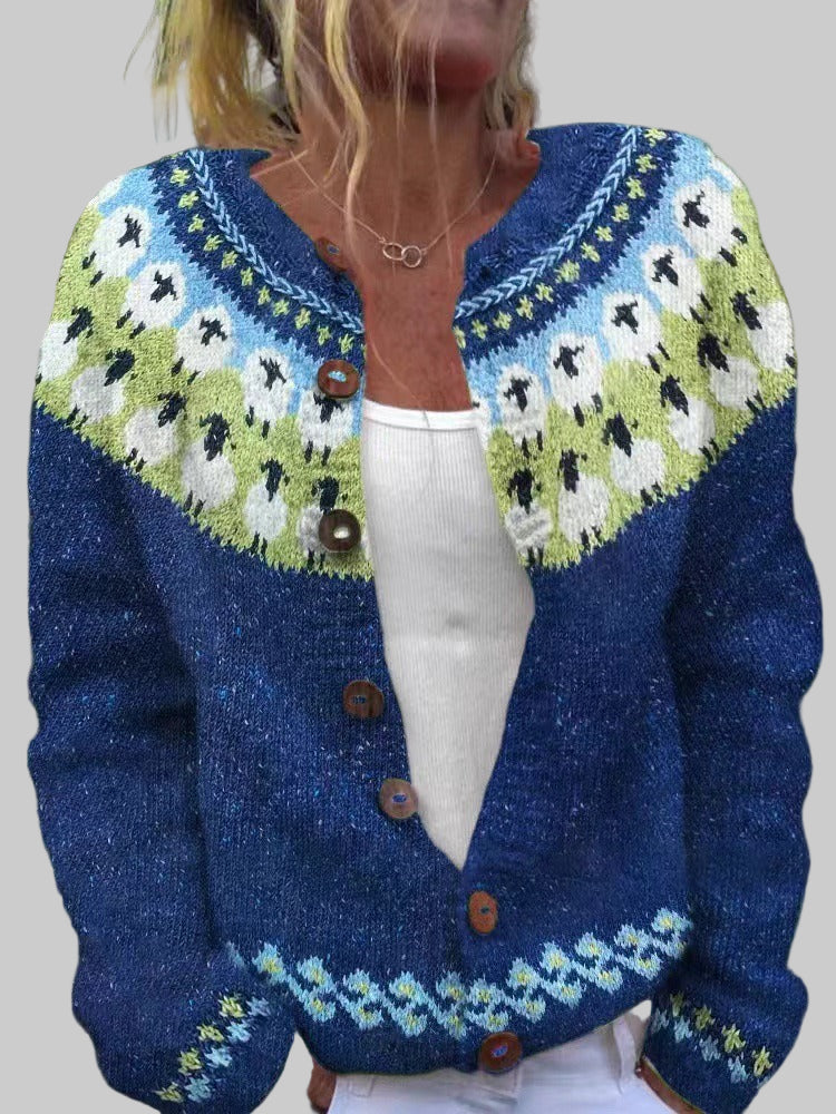 Sophie | Chaqueta de punto vintage islandesa