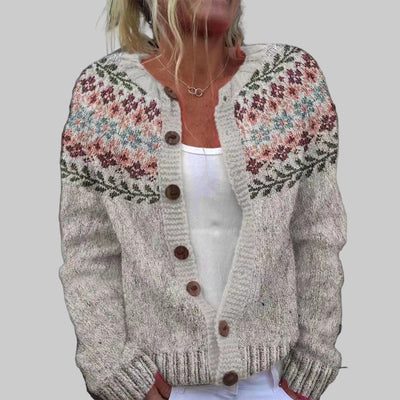 Madelyne | Chaqueta de punto vintage islandesa