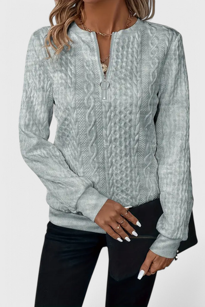 Zoey | Jersey de Punto con Cremallera Suave