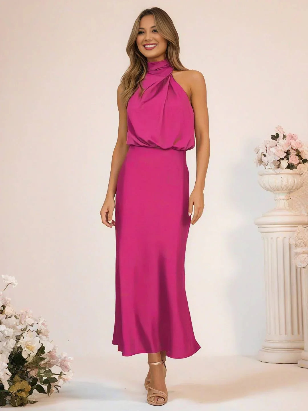 KANGANA | MAXI VESTIDO CUELLO HALTER