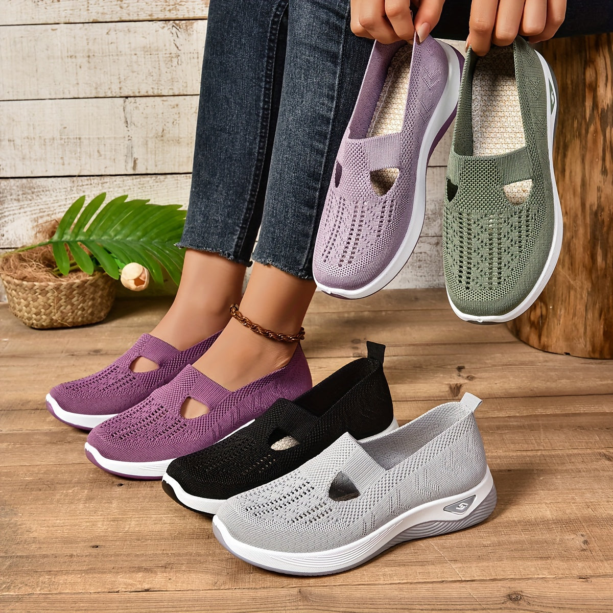 Ottilie | Zapatos Slip On Transpirables Damas Ortopédicos