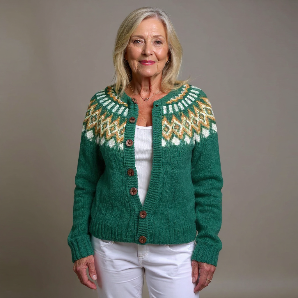 Natalia | Chaqueta de punto vintage islandesa