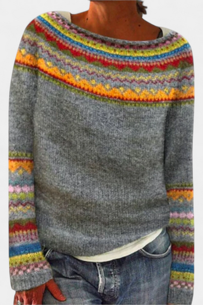 Jolessa | Jersey de Punto con Estampado Nórdico