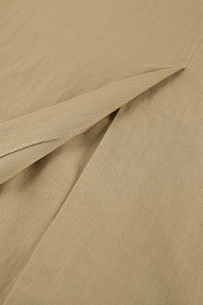 Amani | Falda Larga de Cintura Alta con Abertura Frontal y Corte Recto