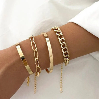Conjunto de pulseras Elan Mercer | Oro